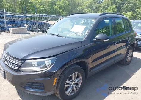 2015 Volkswagen Tiguan S z USA, uszkodzony, nr VIN WVGAV7AX6FW615941